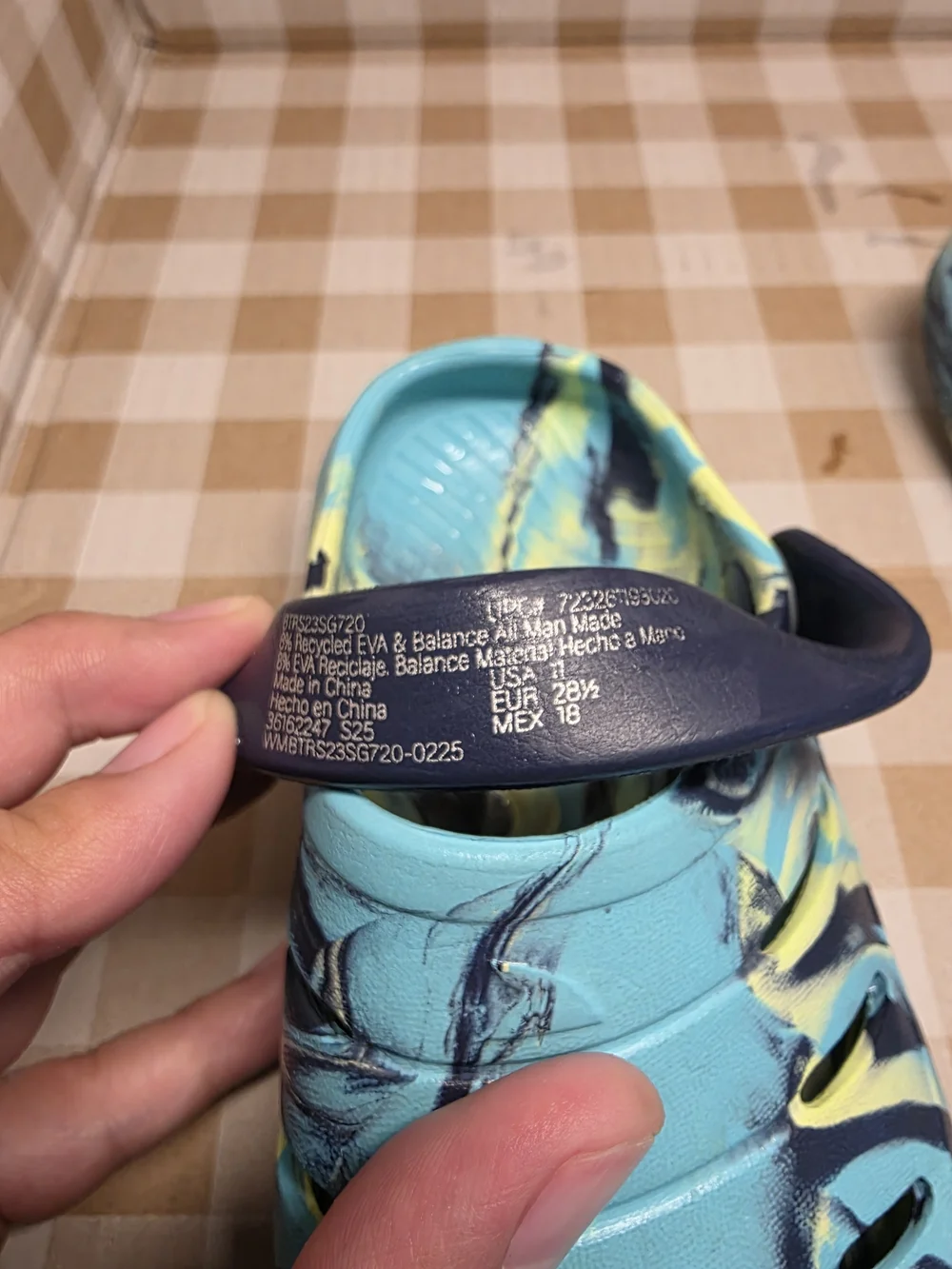 Kids Teal & Yellow Water Shoes Slip-On Clogs